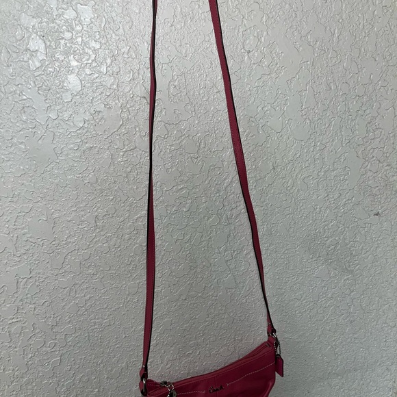 Coach Pink Leather Crossbody / Shoulder Bag - Picture 8 of 9